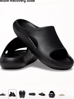 CROCS Mellow Recovery Slide - Black W7 M5